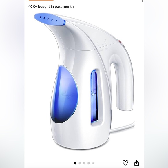 HiLIFE Steamer for Clothes, Portable Handheld Design, Removes Wrinkle - Picture 1 of 8